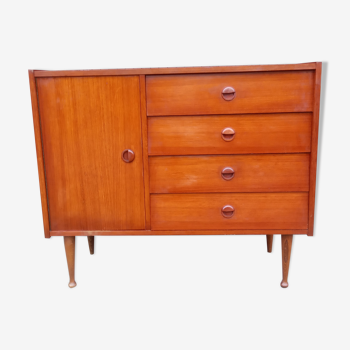 Teak chest of drawers 60s