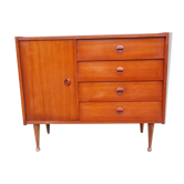 Commode teck années 60