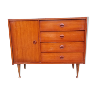 Teak chest of drawers 60s