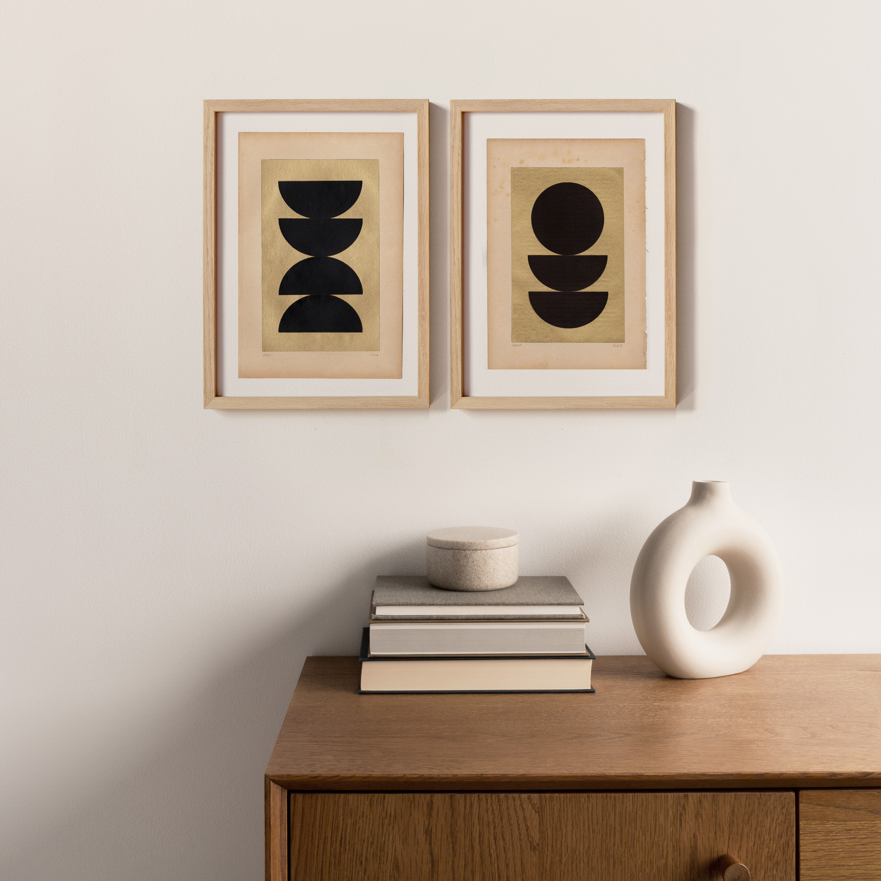 Collage duo - Gao and Goa - signed Eawy