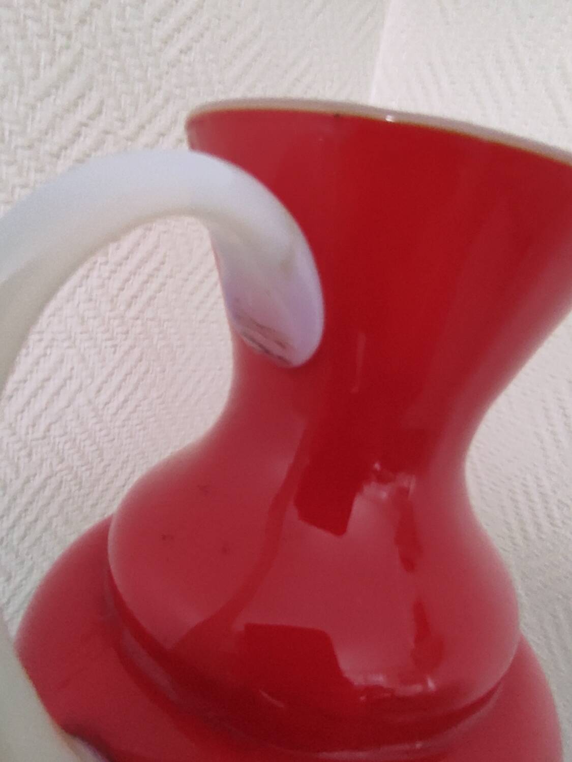 Opaline glass vase