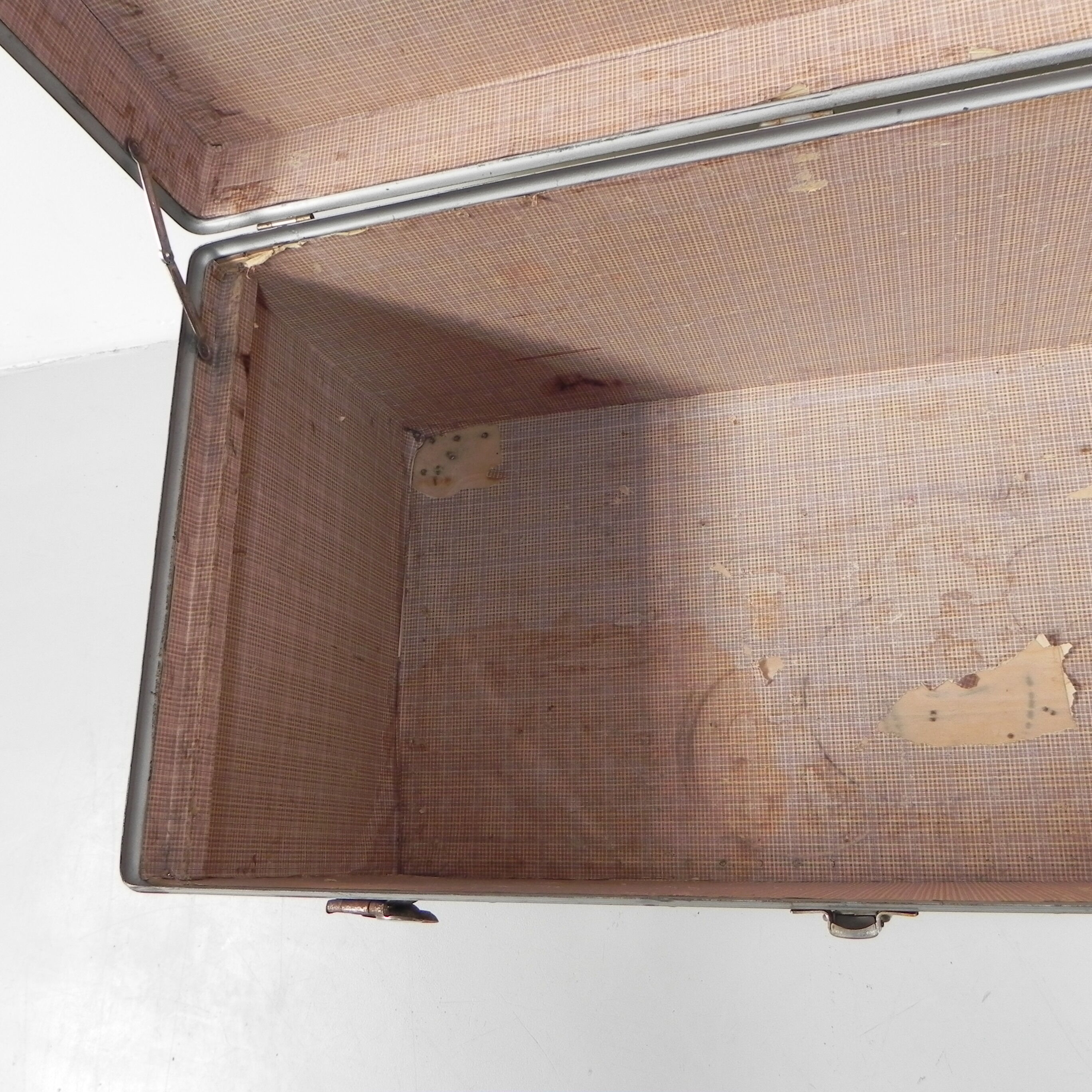 Aluminum clad chest, treasure chest