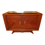 Art deco sideboard in mahogany black marble top