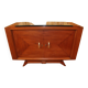 Buffet art déco en acajou dessus marbre noir