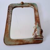 70s ceramic mirror