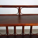 Vintage bamboo and rattan shelf