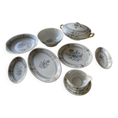 Service de table Jammet Seignolles bleu ming