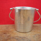 Silver metal ice bucket