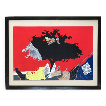 Collage et encre de martine rosset,1949-2011
