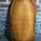 Panier de cueillette vintage en osier tressé