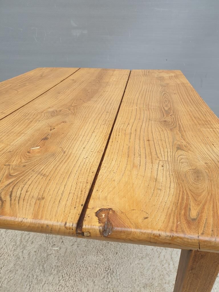 Desk table Oak knotted 1925 false drawer
