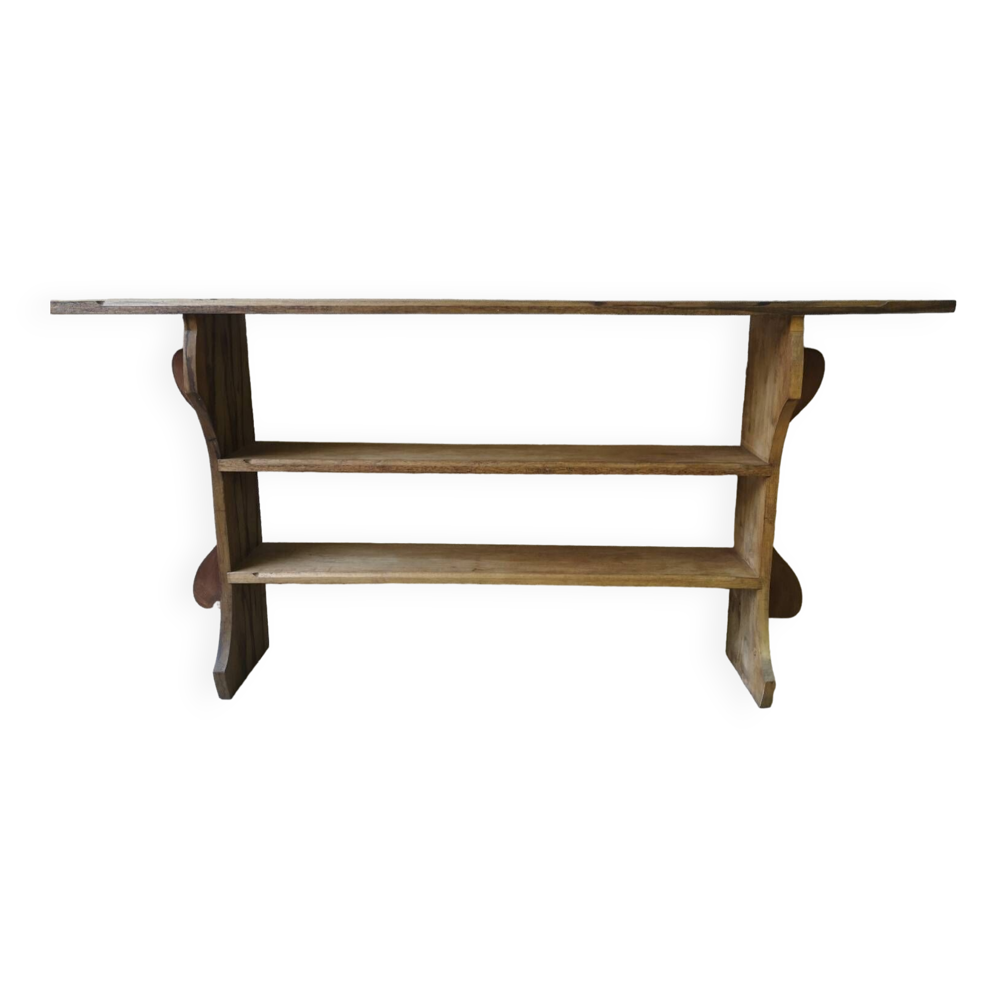 Antique solid wood wall shelf
