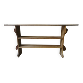 Antique solid wood wall shelf