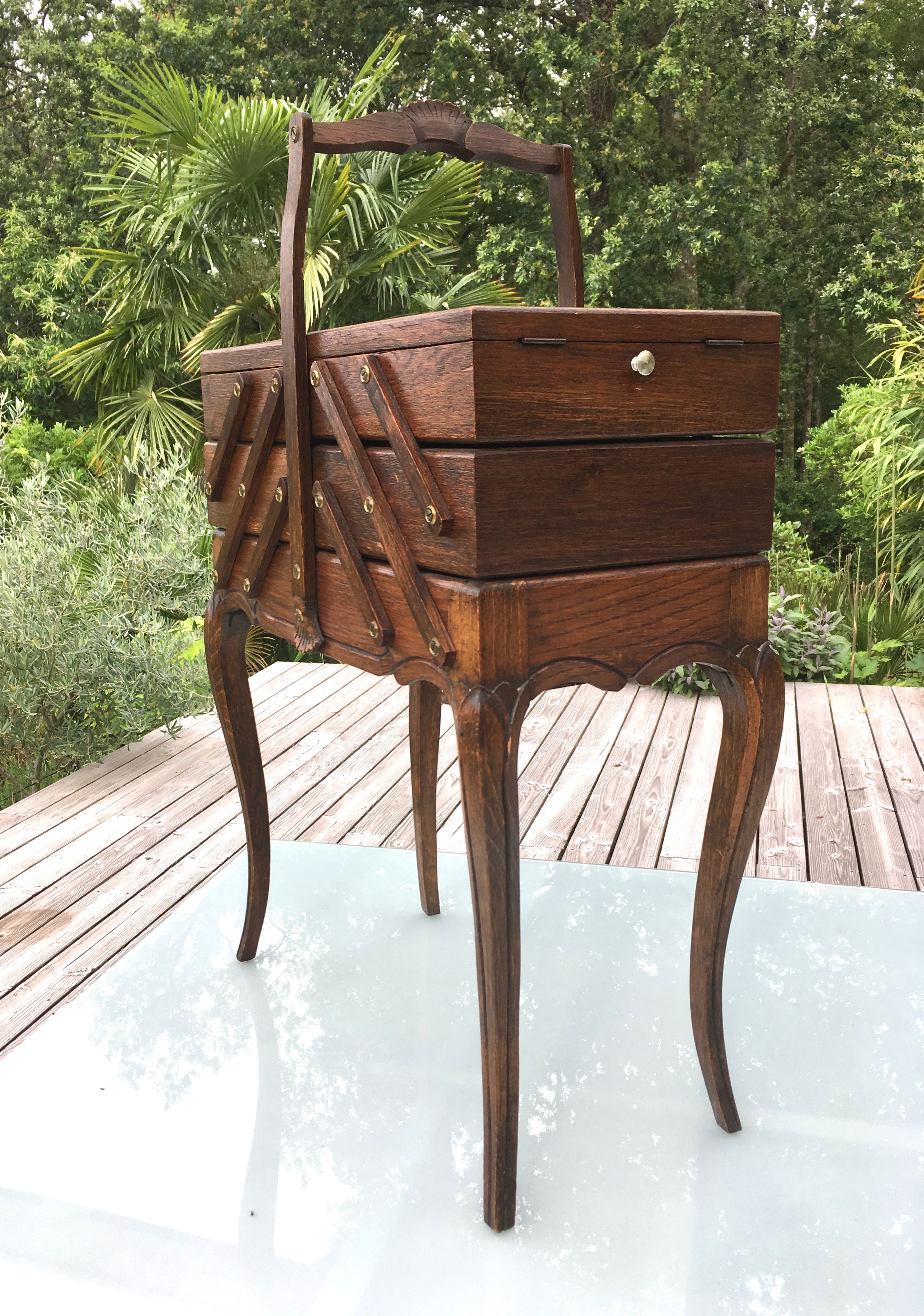 Vintage sewing worker