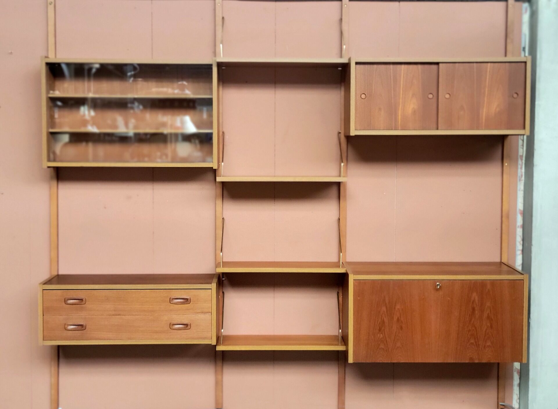PS System wall unit by Preben Sørensen for Randers Møbelfabrik