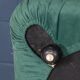 Retro "Camaleonda" armchair in green fabric, 20th-century style.