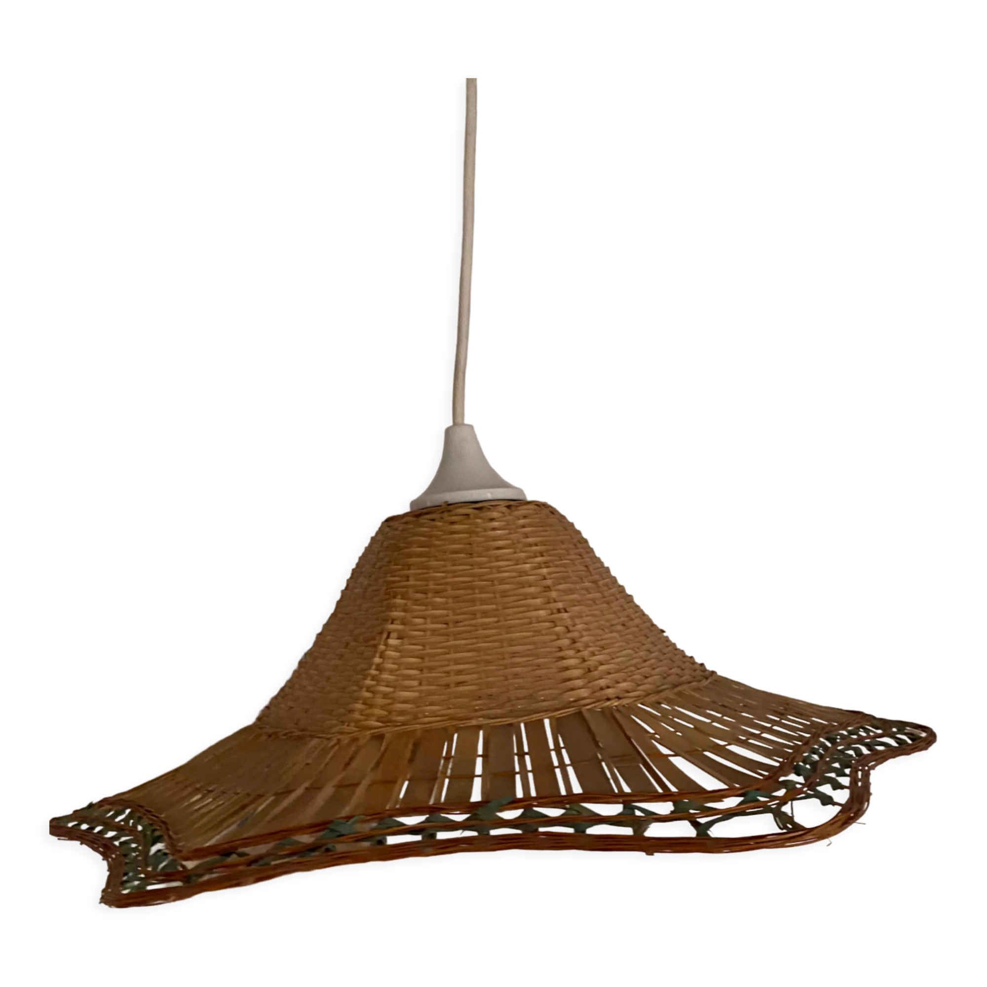 Braided wicker suspension