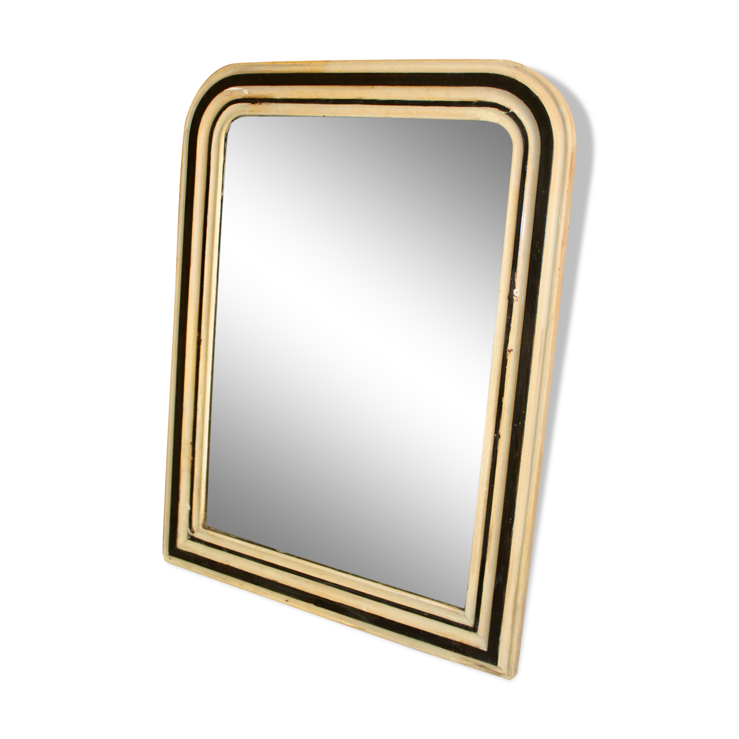 Mirror Louis Philippe Painted XIXth