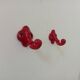 Pair of vintage wall hooks in enamelled cast iron.