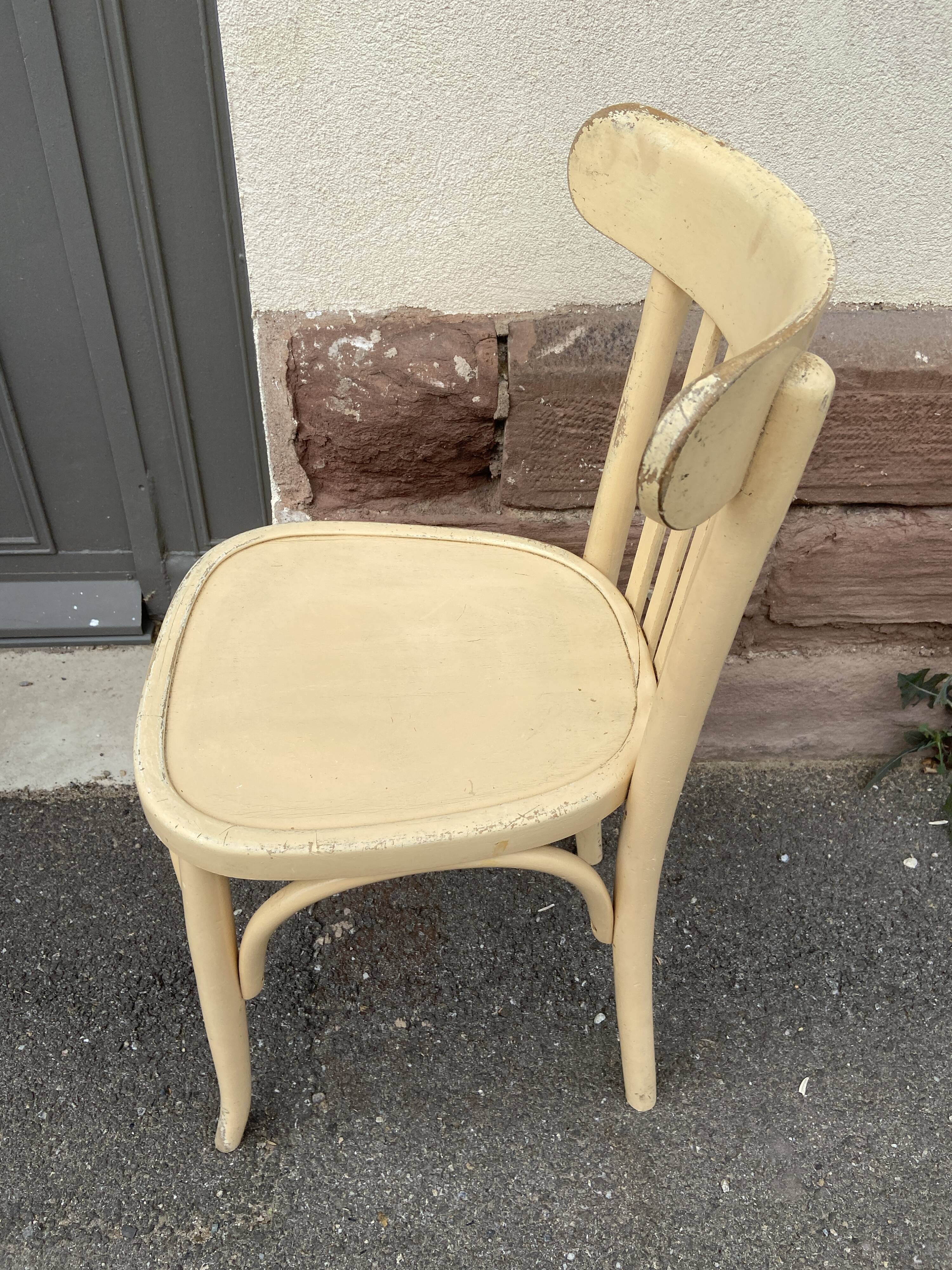 4 chairs bistro vintage coffee 1950