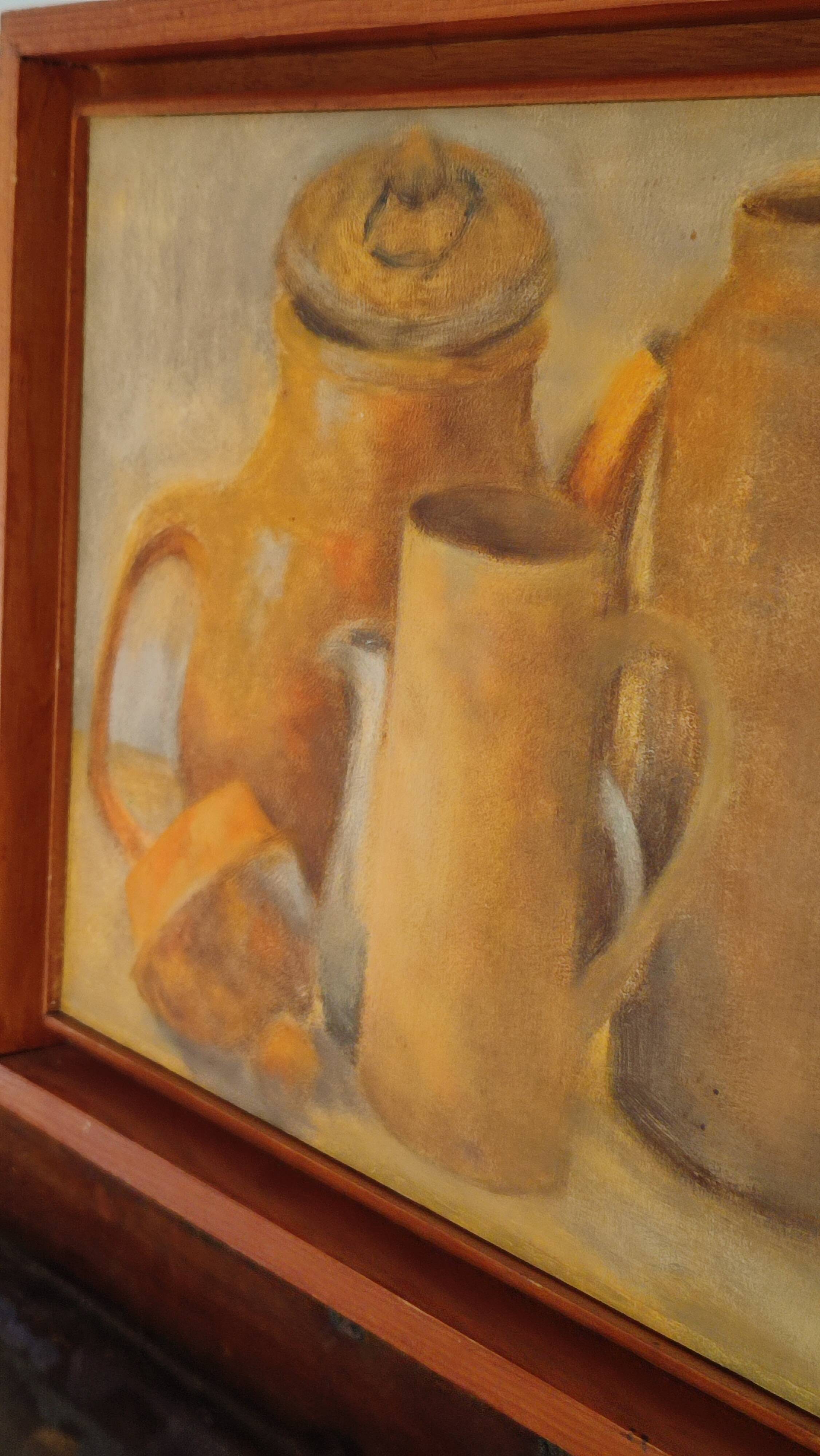 Nature morte aux pots de Nelly le Couëdic (1943-2009)