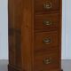 Pair of tall Victorian walnut chests of drawers