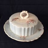 Pale blue butter dish