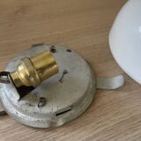 Vintage opaline glass ceiling light