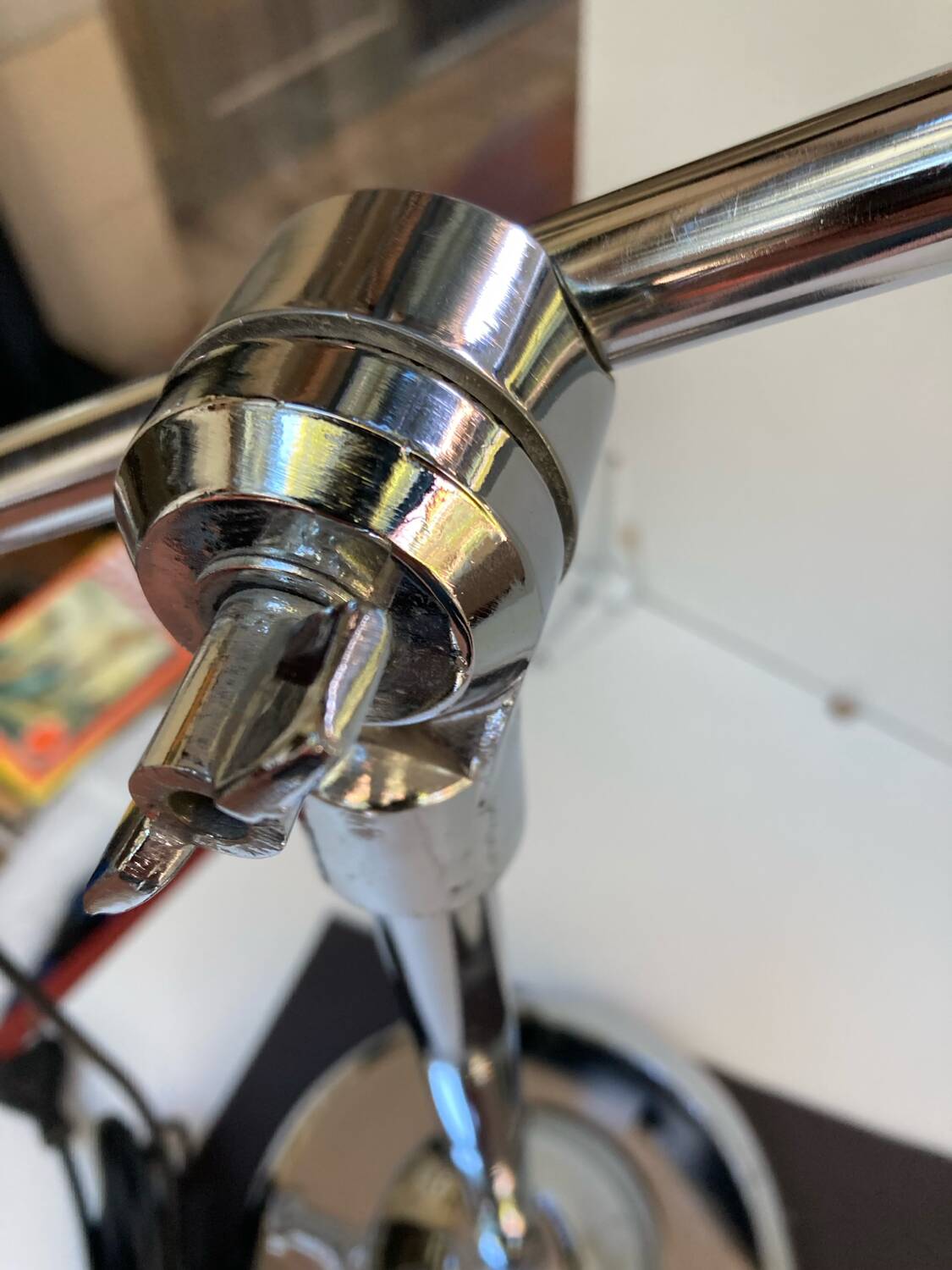 Vintage 90s chrome articulated interior lamp