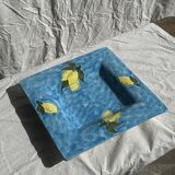 Large square dish with lemon pattern 33cm Aleya Slim