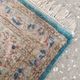 Kerman runner carpet in antique silk, hand-knotted from the 1940s.
