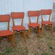 Suite de chaises vintage années 50