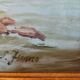 Marine oil painting of sailboats in a jumo bay