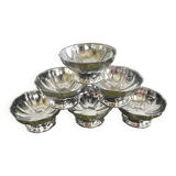 6 stainless steel bowls 1970