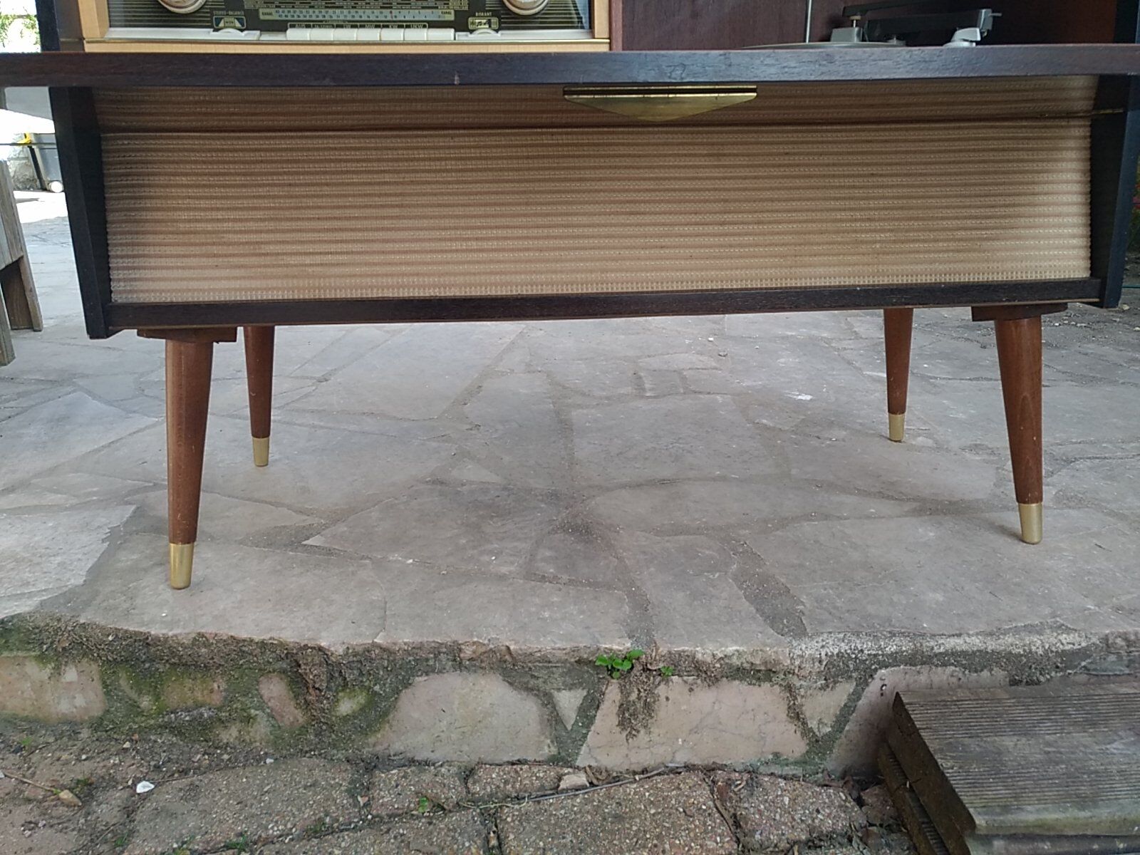 Vintage furniture "Stereo" radio Schaub-Laurenz and platinum Telefunken 504ken