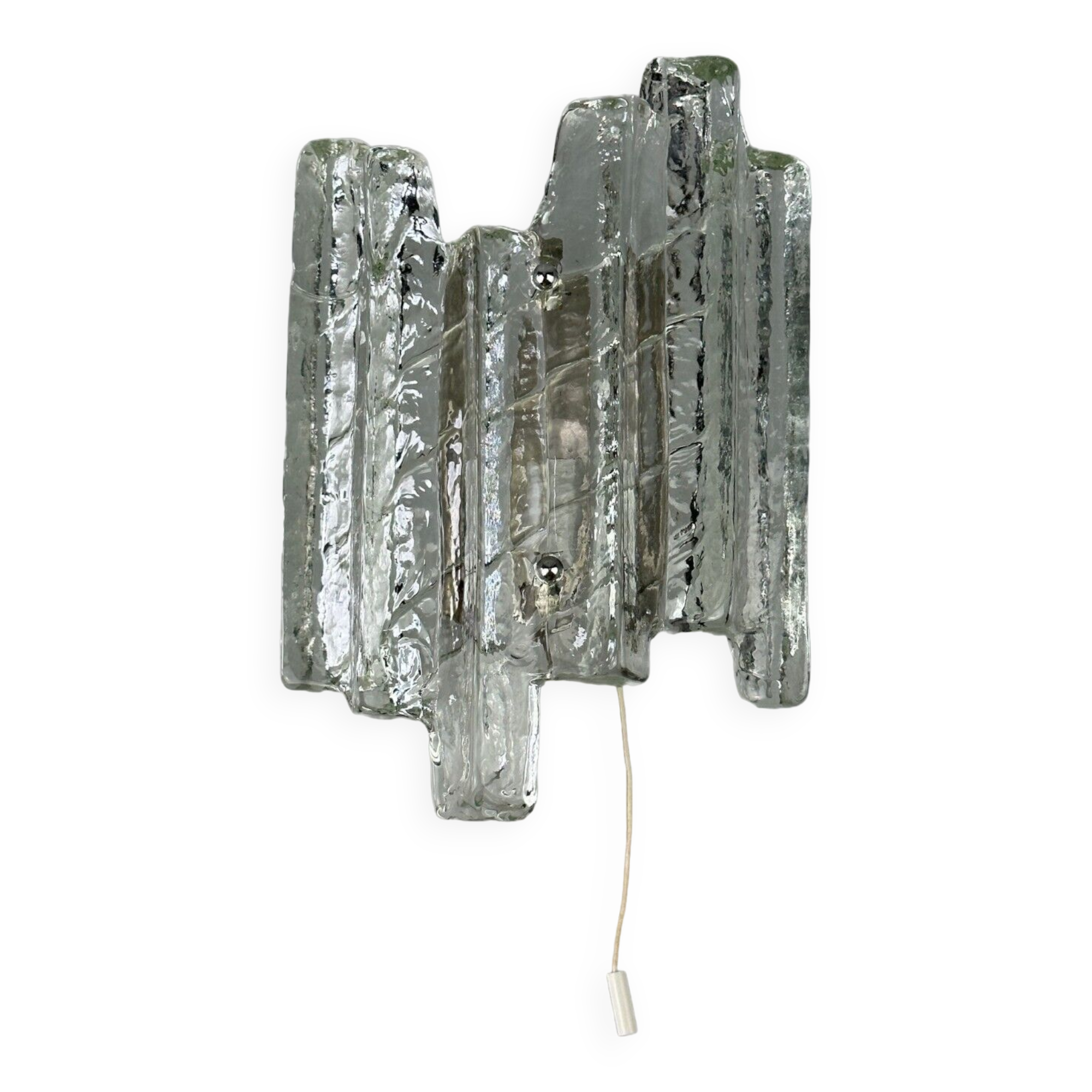 Wall lamp Wall Sconce Fischer Leuchten Germany Ice Glas Design