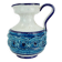 italian vintage VASE nuovo rinascimento relief decor white blue turquoise