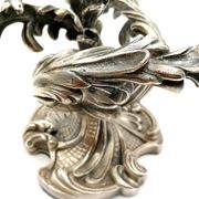 Paire de chandelier rococo, métal argenté