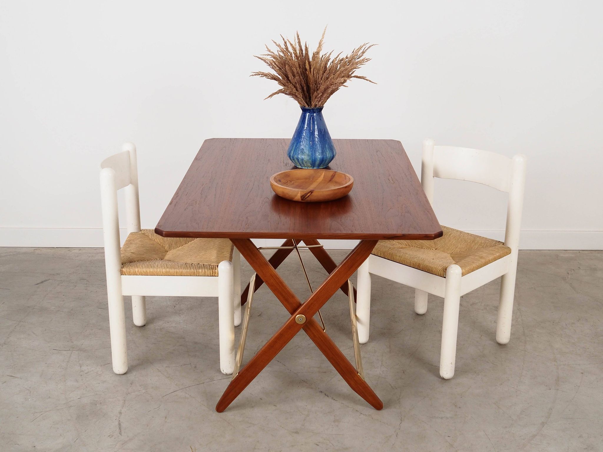 Table pliante en teck, design danois, années 1970, fabriquée au Danemark