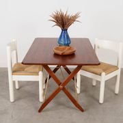 Table pliante en teck, design danois, années 1970, fabriquée au Danemark