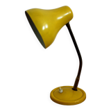 Lampe de bureau chevet vintage jaune année 50