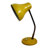 Lampe de bureau chevet vintage jaune année 50