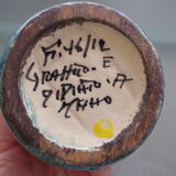 Vase or pot in glazed earthenware signed underneath