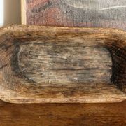 Carved wooden monoxyle cup, folk art, 19th century.