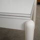 White extendable table, Italian design, 1980s, made in Italy
