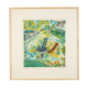 Summer in the Garden, color Lithograph