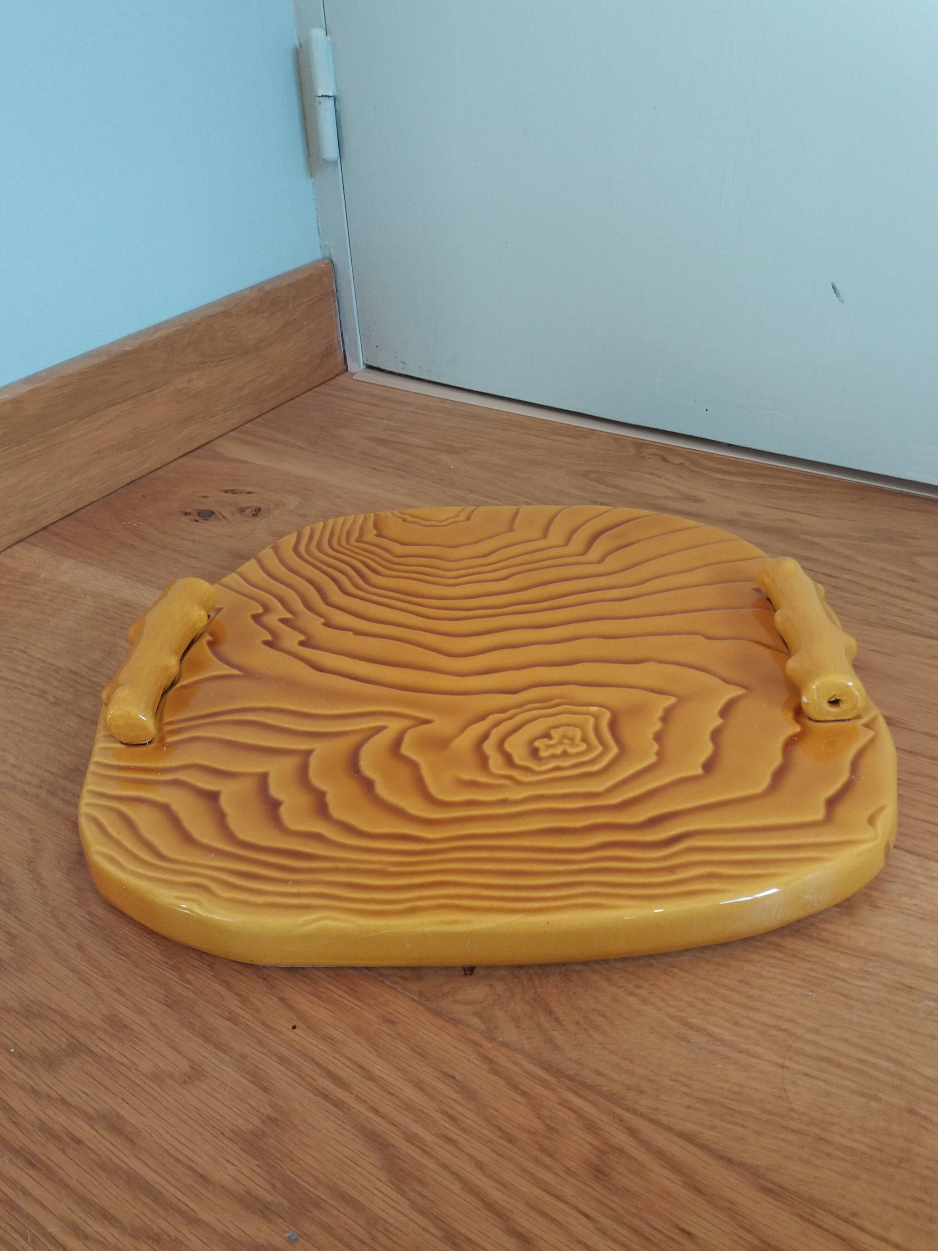 Faux wood slip cheese board