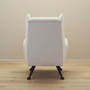 White armchair, Italian design, 1980s, production: Italy