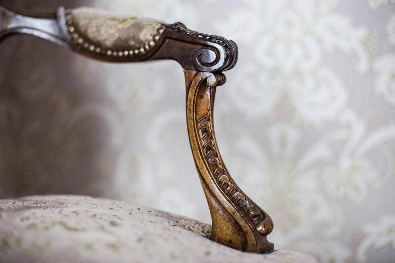 19th Century French Neo-Rococo Armchair, 1890s