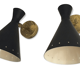 Paire appliques cocotte noir
